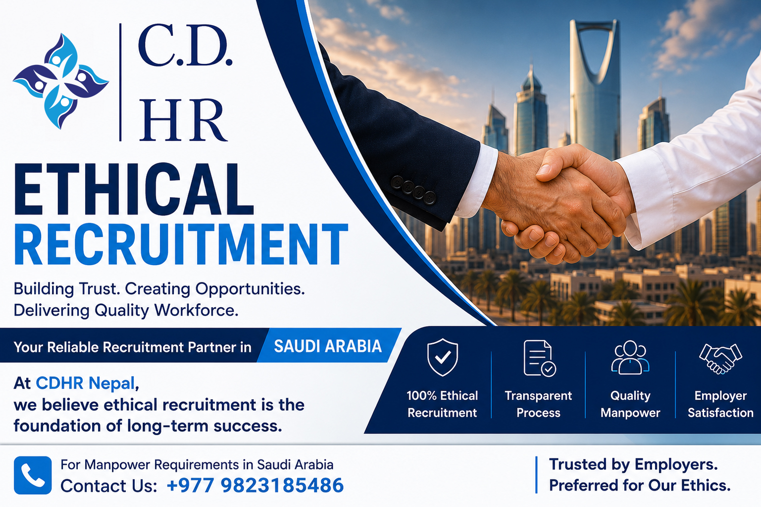 Ethical Recruitment in Saudi Arabia | CDHR Nepal Recruitment Agency